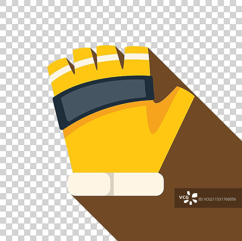 黄色短指健身手套用于举重图片素材