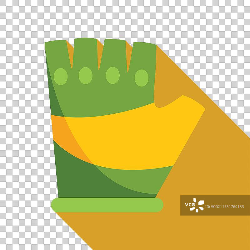 带有防滑点的绿色工作手套图片素材