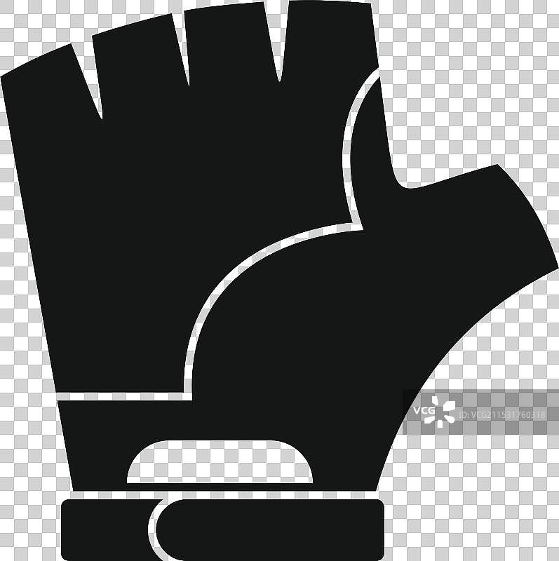 适合健身训练的短指健身手套图片素材