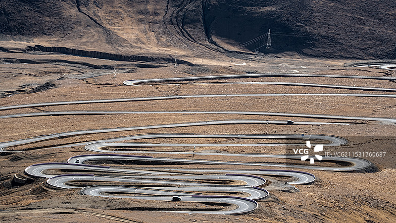 西藏-「一百零八拐」图片素材