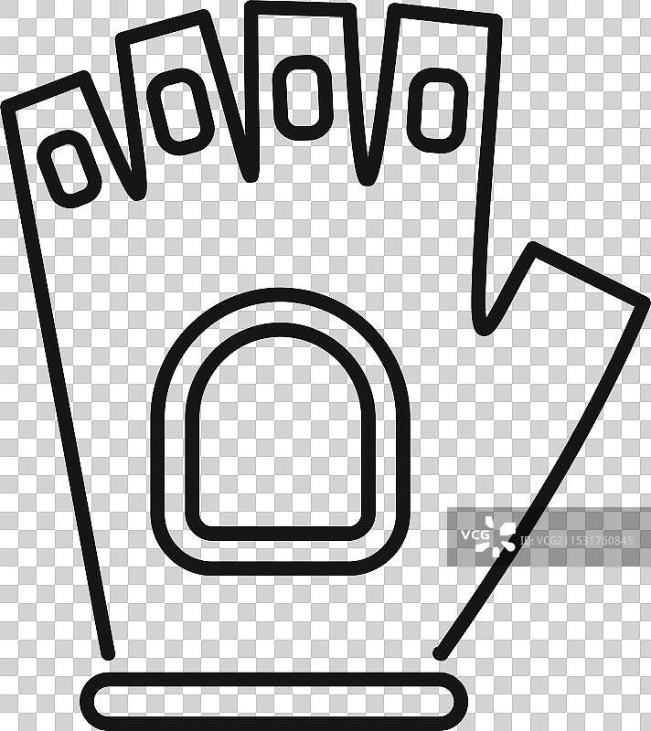 骑行训练中保护手部的自行车手套图片素材