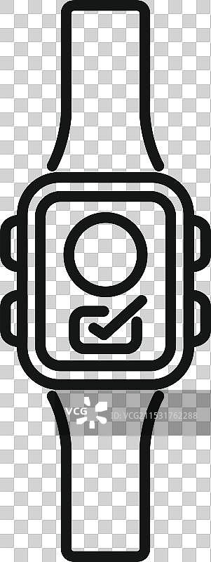 智能手表显示用户认证图标图片素材