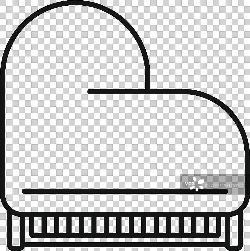 经典立式钢琴展示键盘线条艺术图片素材