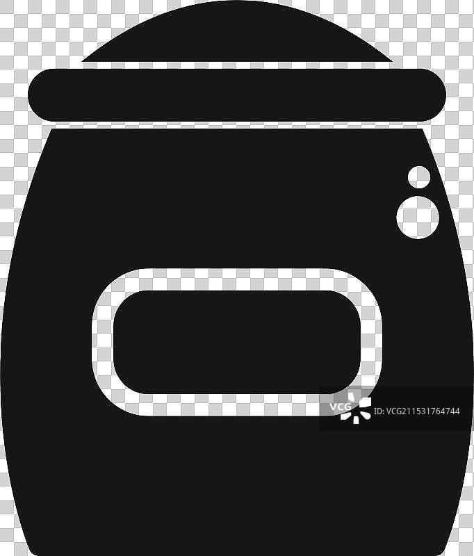 这是一个现代面包机在烘焙面包。图片素材