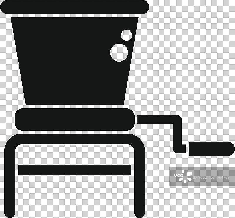 手动谷物研磨机用金属粉碎小麦图片素材