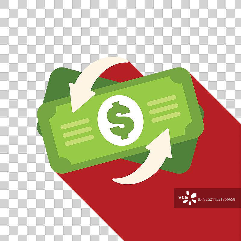 旋转的钞票展示资金转移图片素材