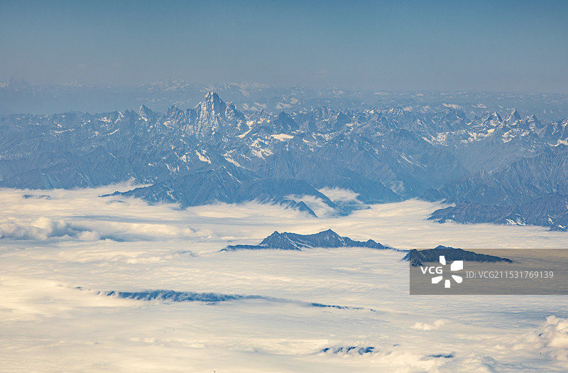 四姑娘山东坡航拍图片素材