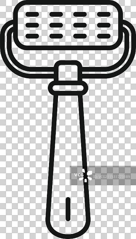 带木柄的浮石，用于去除死皮图片素材