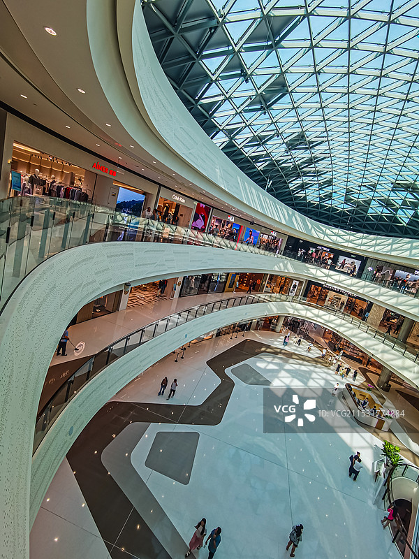 大型商场的内部结构图片素材