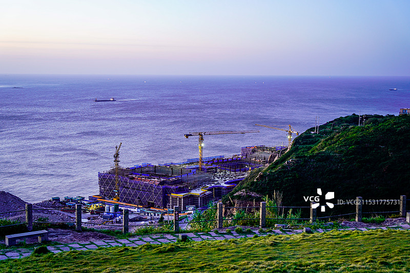 千年曙光园山顶上的美丽风光（浙江台州）图片素材