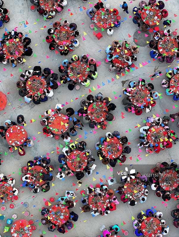 社区百家宴图片素材