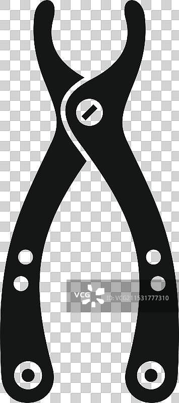 牙科钳图标，代表口腔护理和图片素材