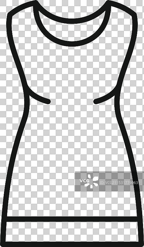 女性服装图标，代表女性服饰图片素材