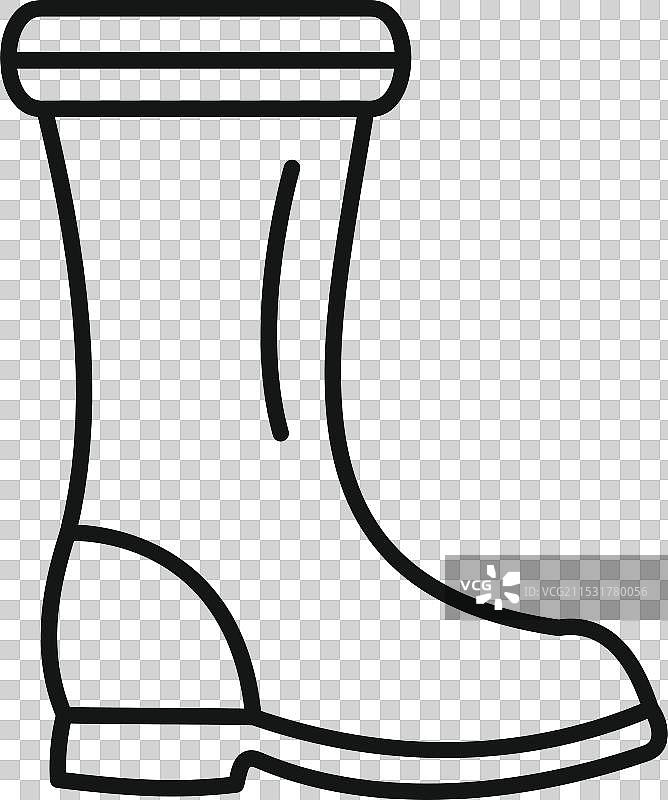 防水橡胶靴保护您免受雨水侵袭图片素材