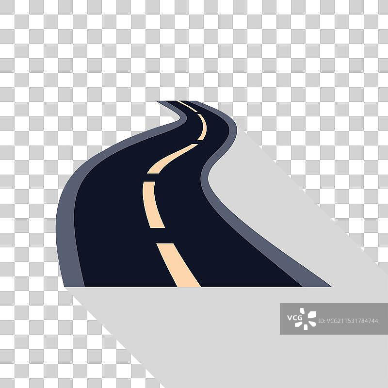 蜿蜒的道路延伸向远方图片素材