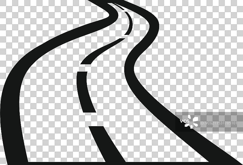 通往未知目的地的蜿蜒道路图片素材
