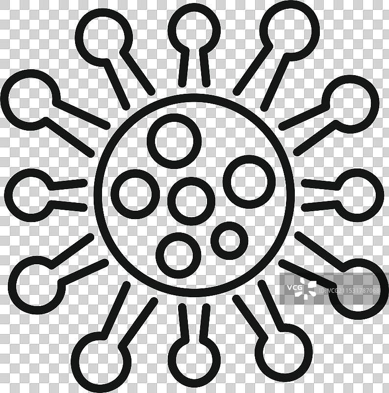 病毒孢子传播，显示传染病图片素材