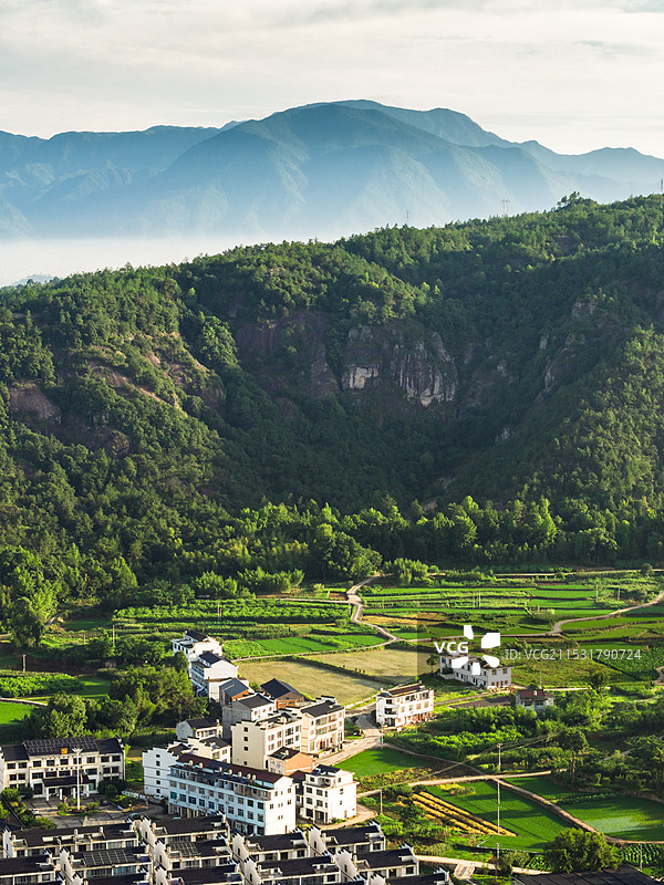 浙江省美丽乡村农村田园风光图片素材