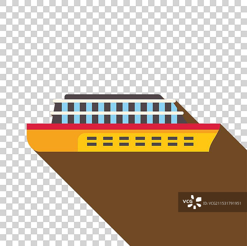 大型现代三层游艇在航行图片素材