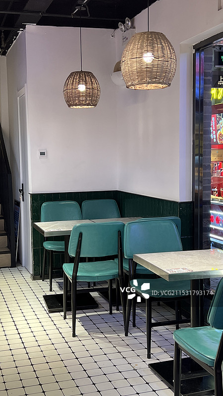 商场餐厅一角图片素材