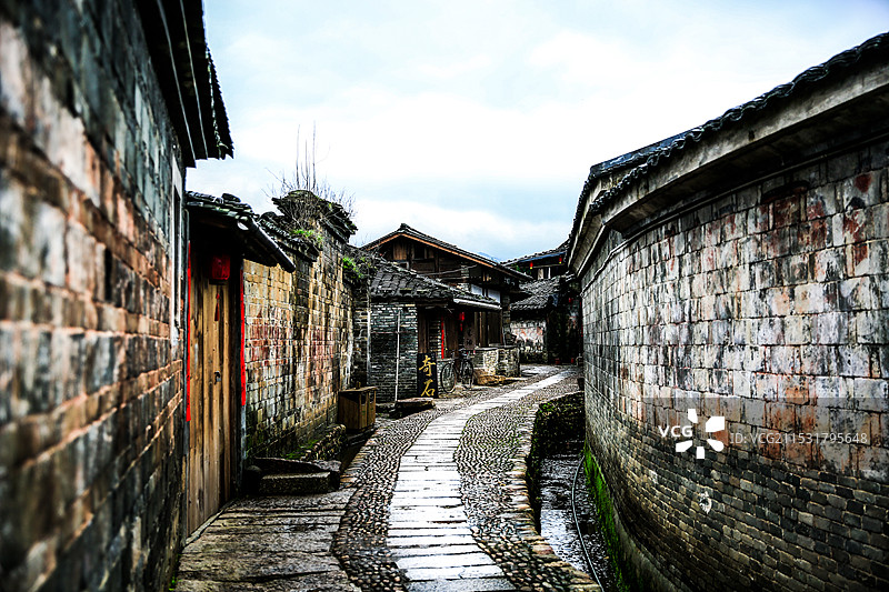 福建省,龙岩市,连城县,培田古民居图片素材