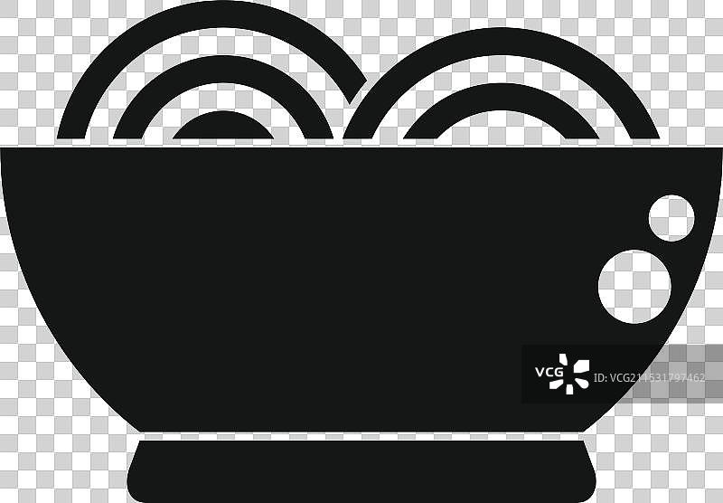 一碗满满的面条，呈现美味的亚洲风味图片素材