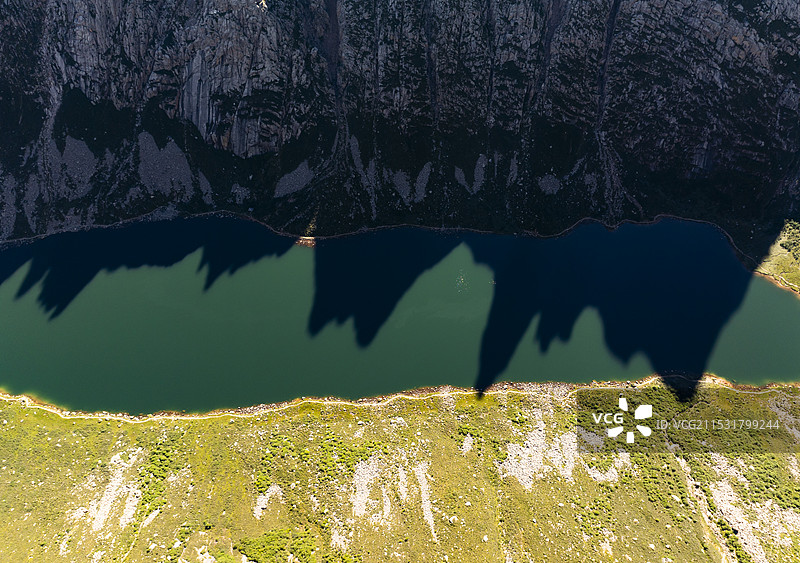 阿坝莲宝叶则景区航拍图片素材