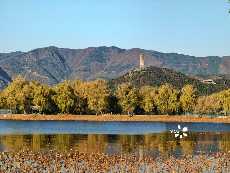 颐和园玉泉山图片素材