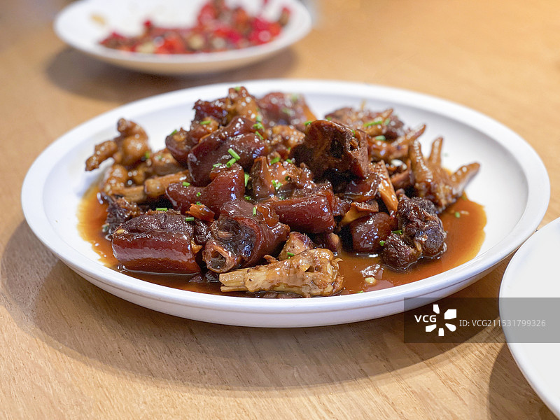 红烧猪手与鸡爪图片素材