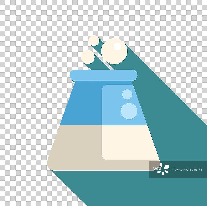 实验室玻璃器皿烧杯中冒泡的化学物质图片素材