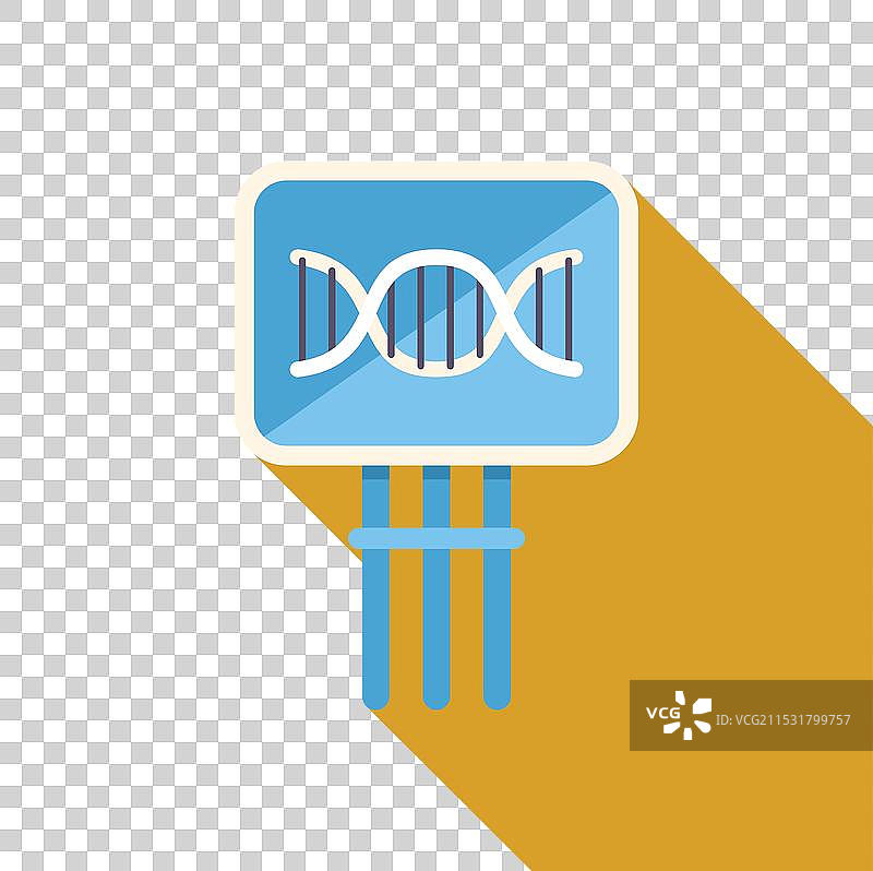 显示双螺旋结构的DNA测试与测试结果图片素材