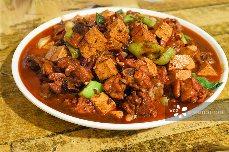 河南洛阳特色菜——炒鸡图片素材