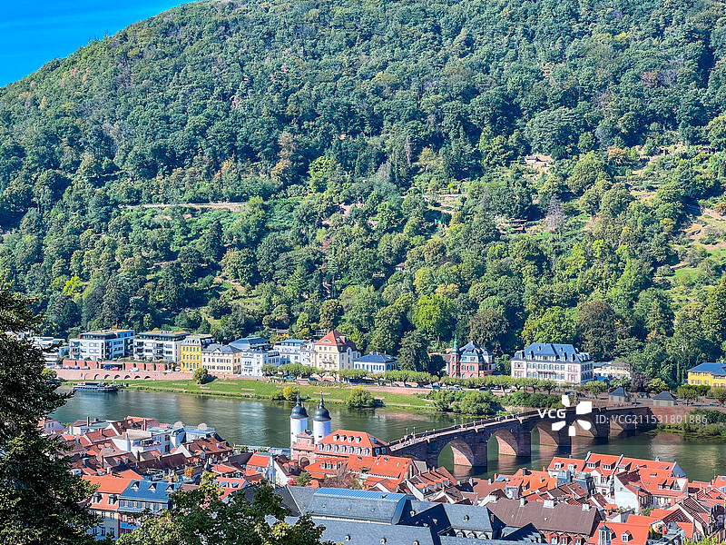 德国海德堡-航拍小镇景观图片素材