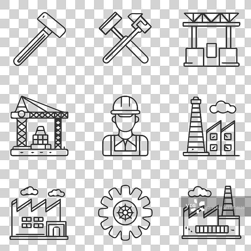 一组重要的劳动要素图片素材