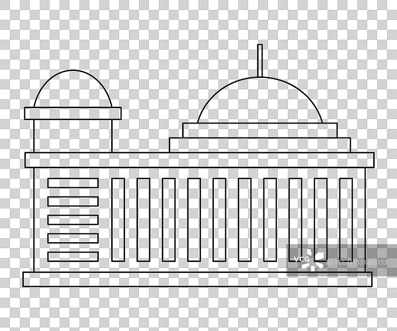 雅加达独立清真寺，印度尼西亚地标性建筑图片素材