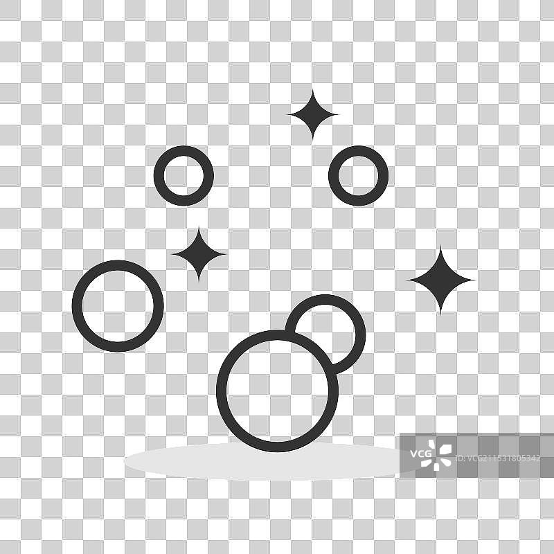 独立的肥皂泡沫图标图片素材