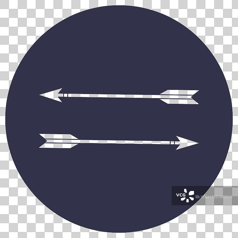 箭和弓图标简单设计图片素材