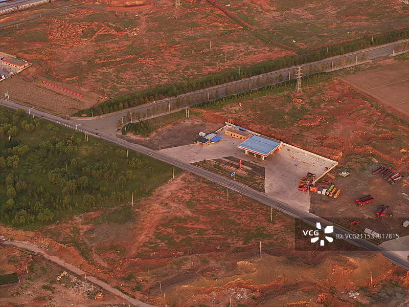 甘肃白银靖远县日出风光图片素材