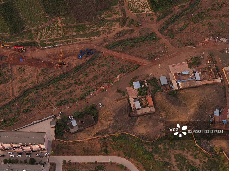 甘肃白银靖远县日出风光图片素材