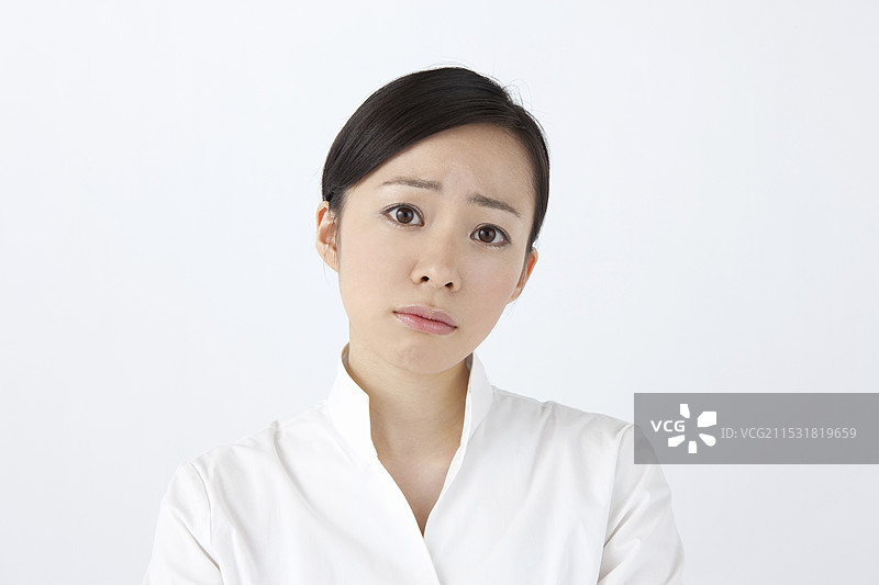 女人感到疲惫图片素材