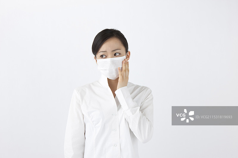 戴着面具的女人图片素材