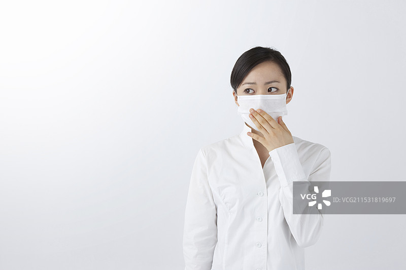 戴着面具的女人图片素材