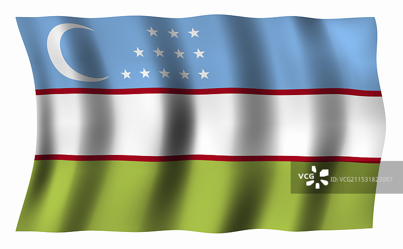 乌兹别克斯坦国旗图片素材