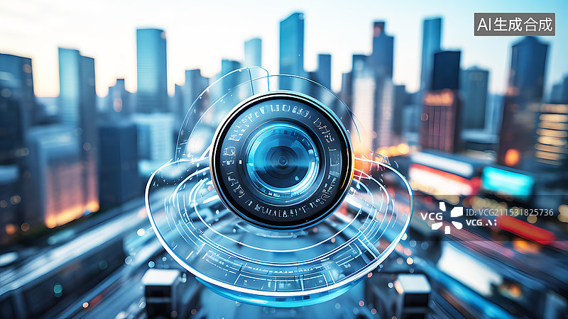 【AI数字艺术】城市风光天际线图片素材