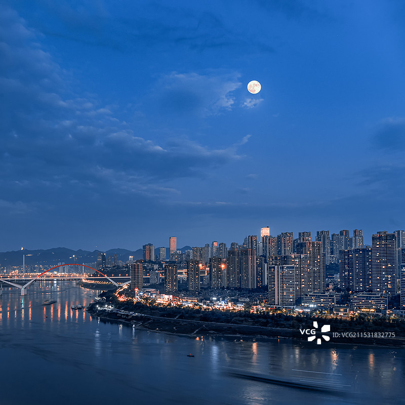 皓月当空（重庆）图片素材