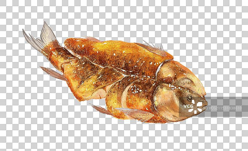 烤鱼元素图片素材