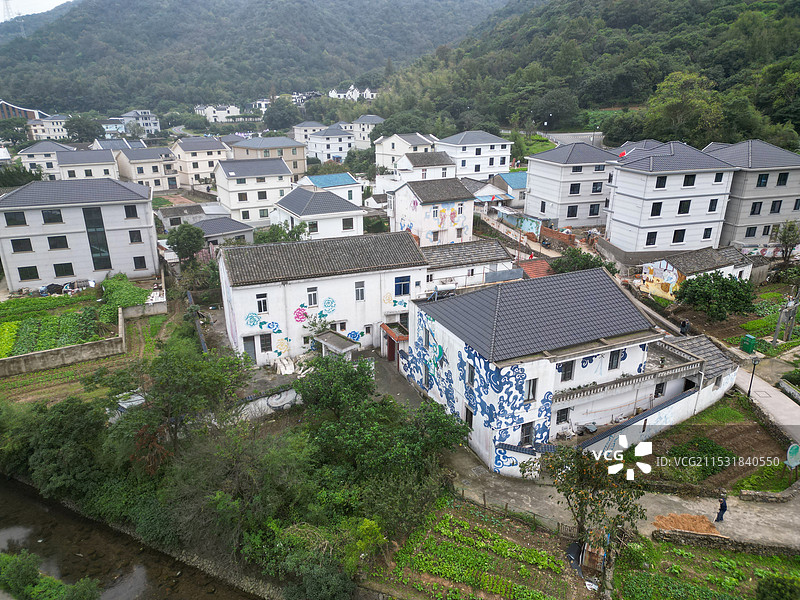 舟山市定海区新建生态村南洞艺谷景区图片素材