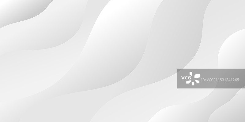 抽象的白色背景与灰色动态曲线图片素材