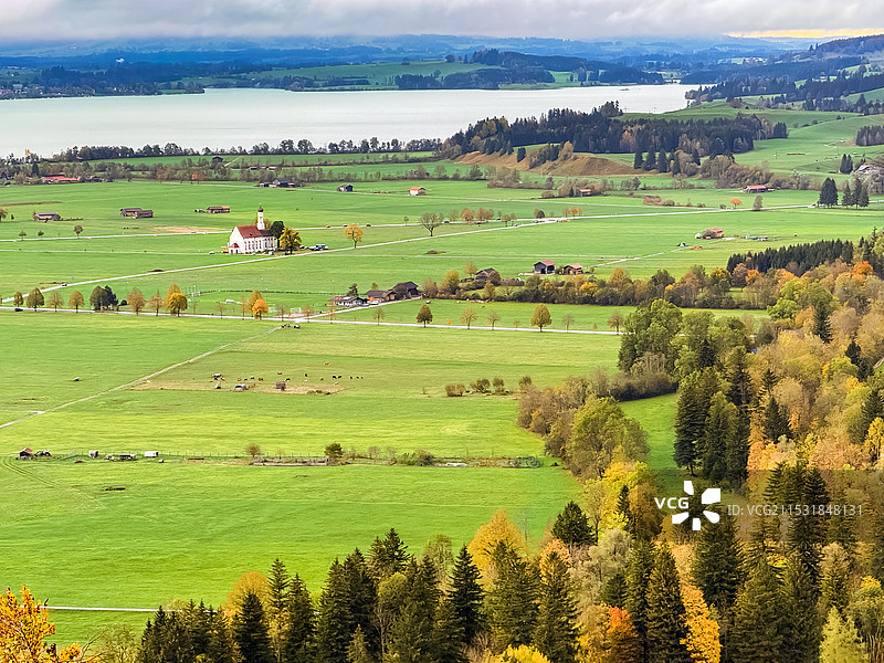 德国巴伐利亚州的秋天图片素材