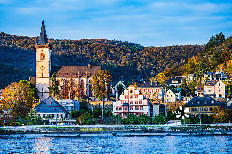 莱茵河风光图片素材